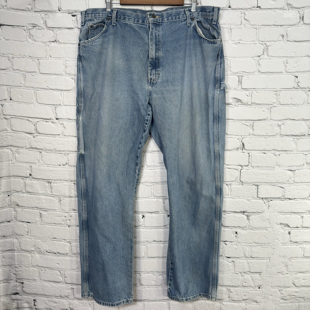 Vintage Dickies Carpenter Jeans Mens 40 x 32 Cotton Faded Blue Denim 1993SNB